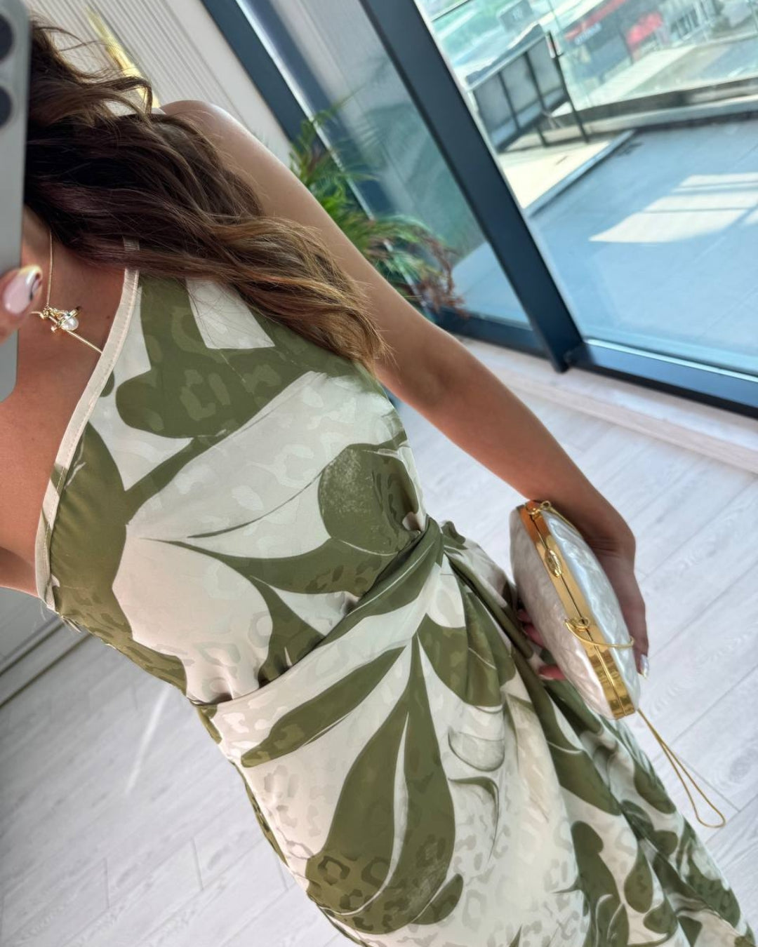 Olivefern Drape One-Shoulder Dress