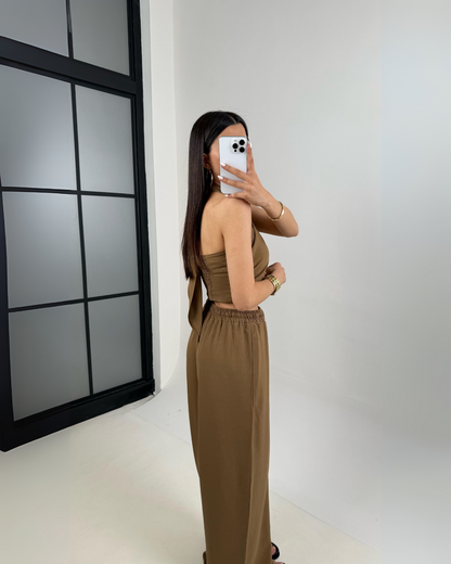 Cocoa Earth Twist Co-ord Set