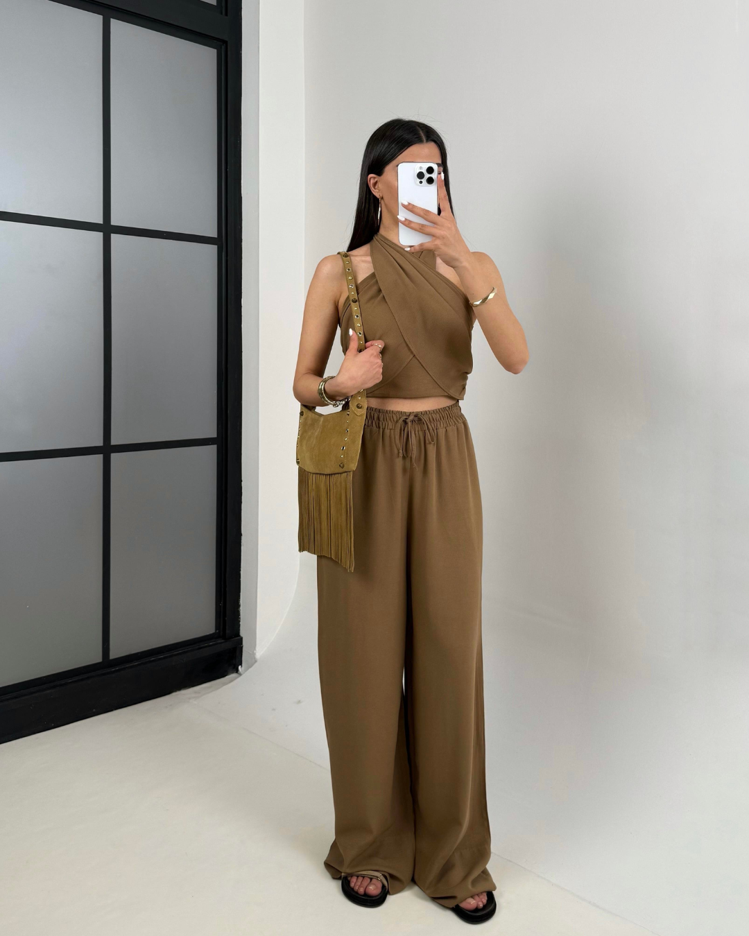 Cocoa Earth Twist Co-ord Set