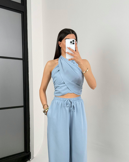Sapphire Fog Twist Co-ord Set