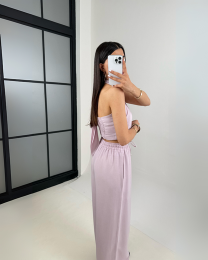 Dusky Blush Twist Co-ord Set