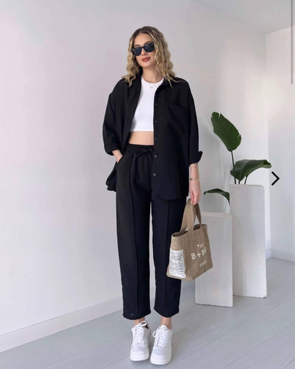 Iva Women’s Minimal Co-Ord Set - Black