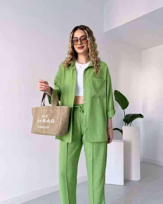 Iva Women’s Minimal Co-Ord Set - Green