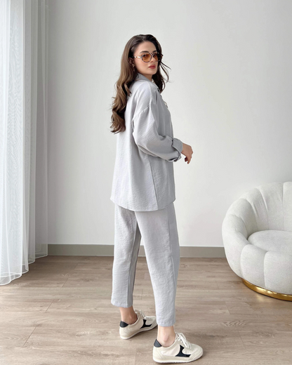 Iva Women’s Minimal Co-Ord Set - Grey