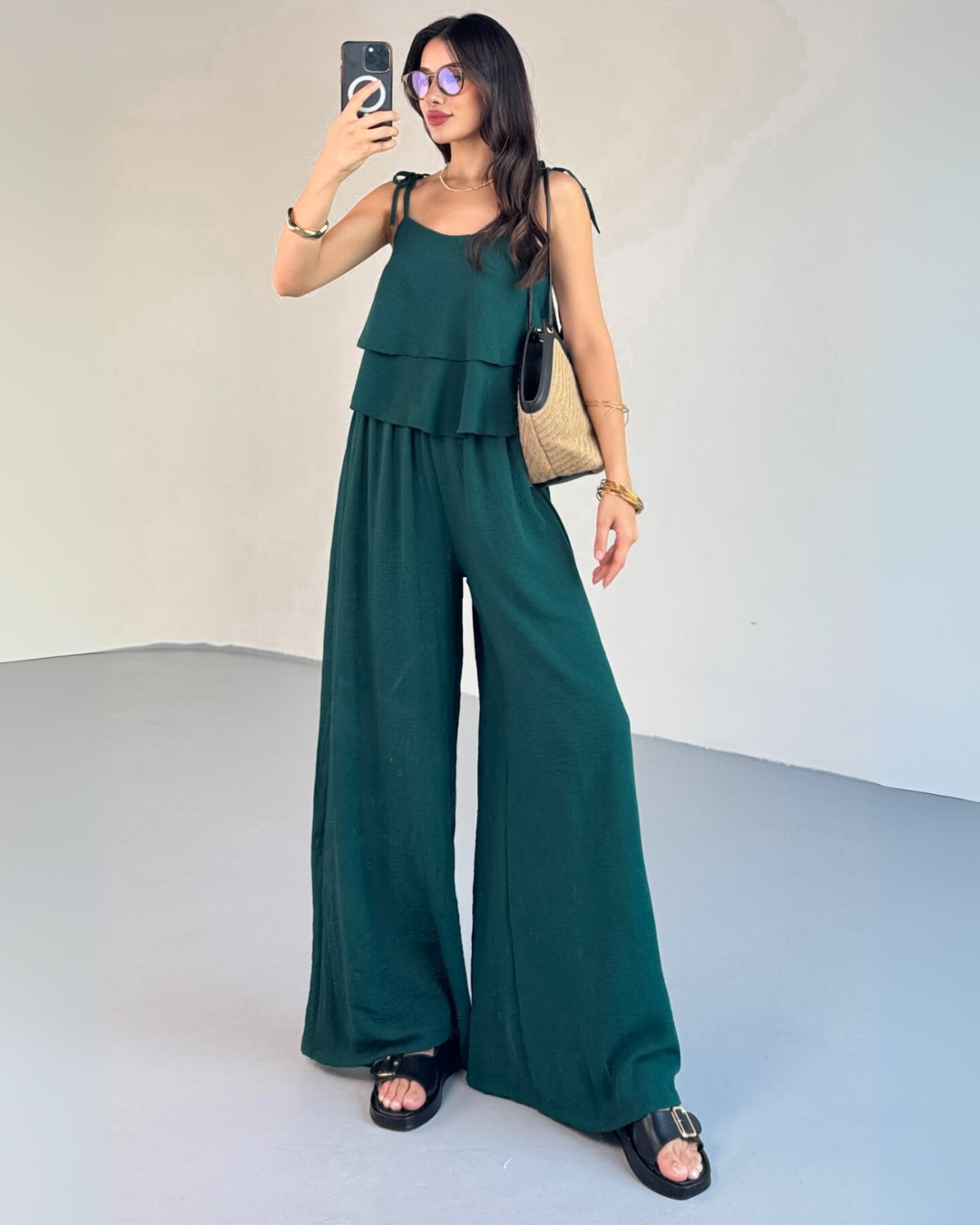 Teal  Cloud Co-ord Set