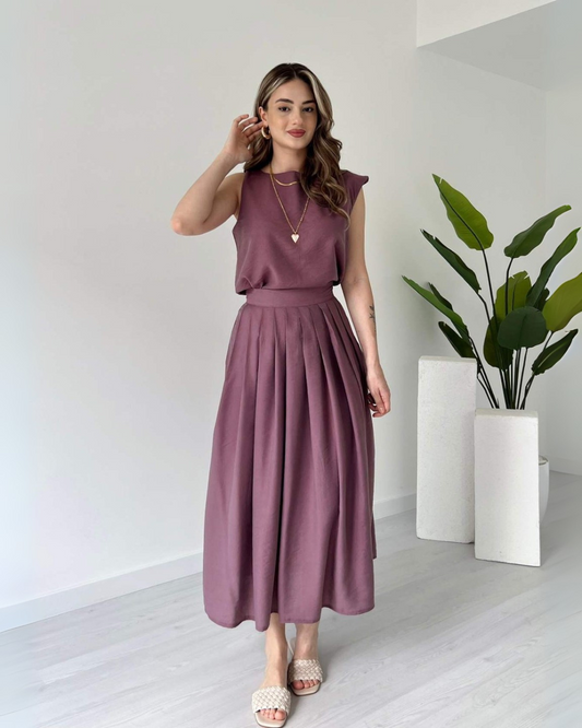 Dusty Skirted Co-ord Set