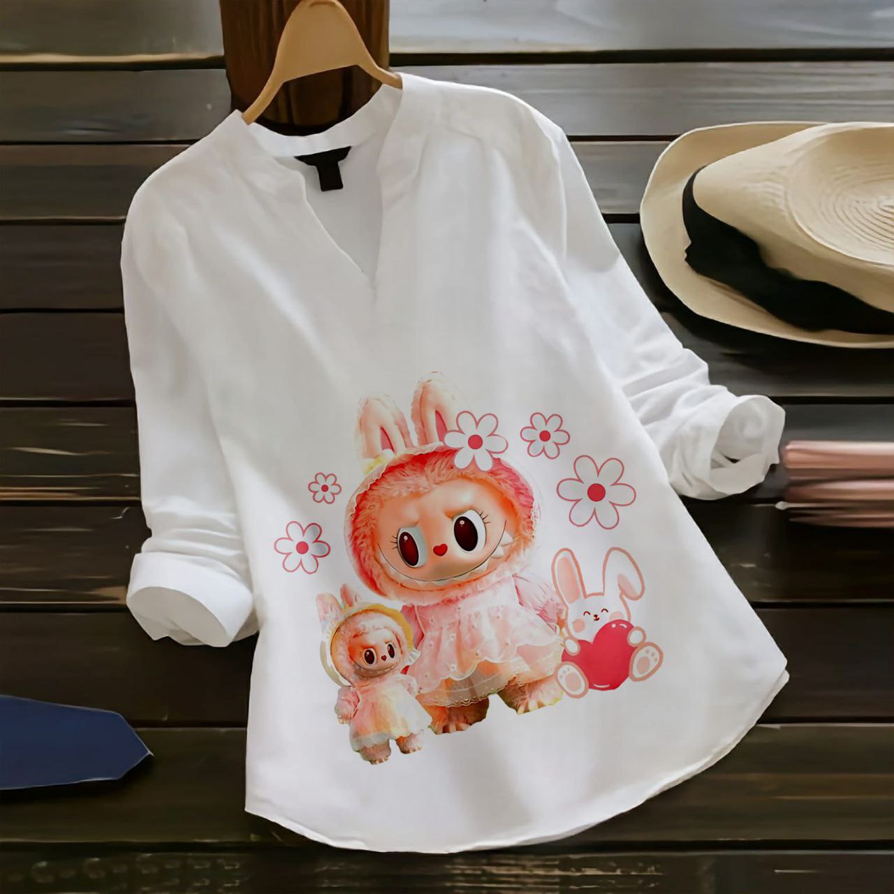 Pink Bunny Bloom Shirt