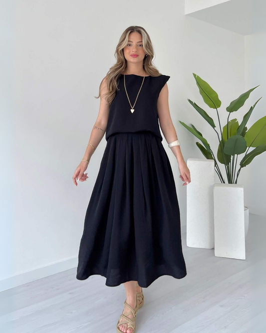 Raven Skirted Co-ord Set