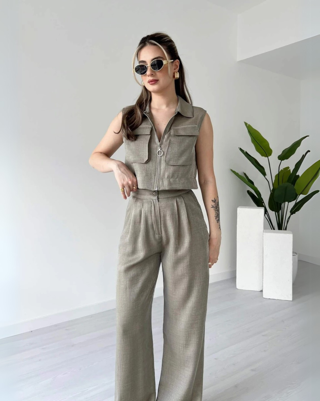 Muted Stone Everyday Edge Co-ord