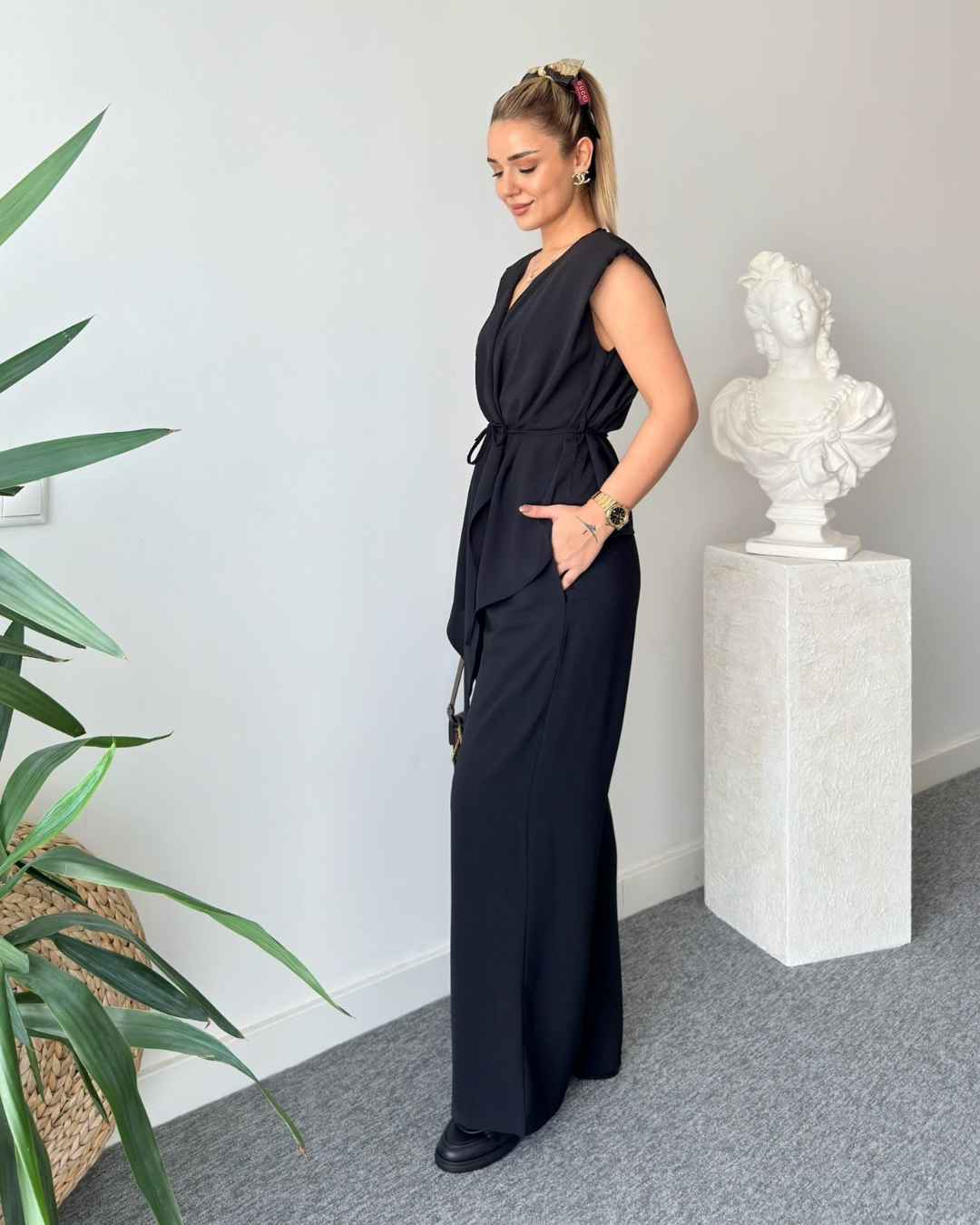 Ink Stonel Mocha Wrap Co-ord Set