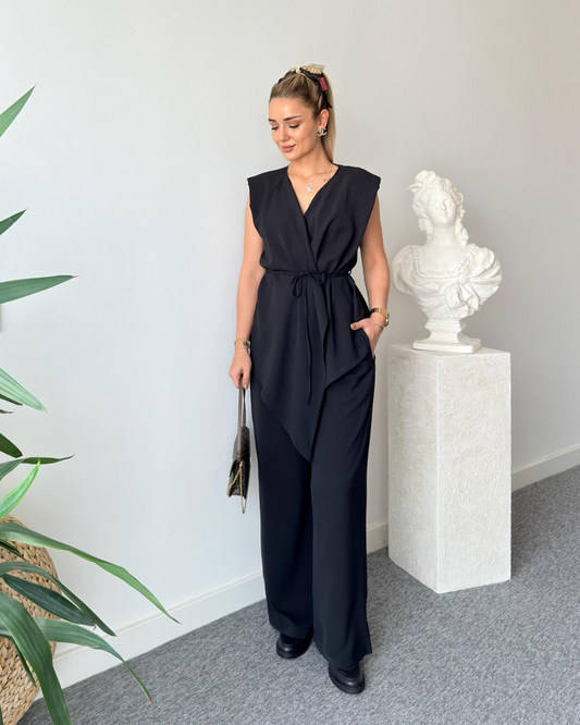 Ink Stonel Mocha Wrap Co-ord Set