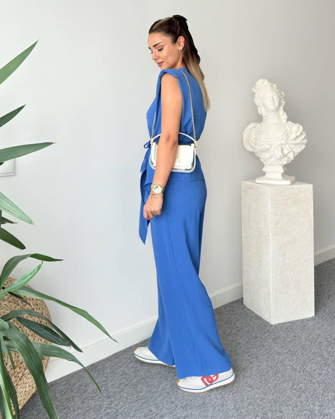 Ocean Mist Mocha Wrap Co-ord Set