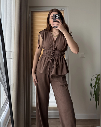 Earth Clay Tied Grace Co-ord