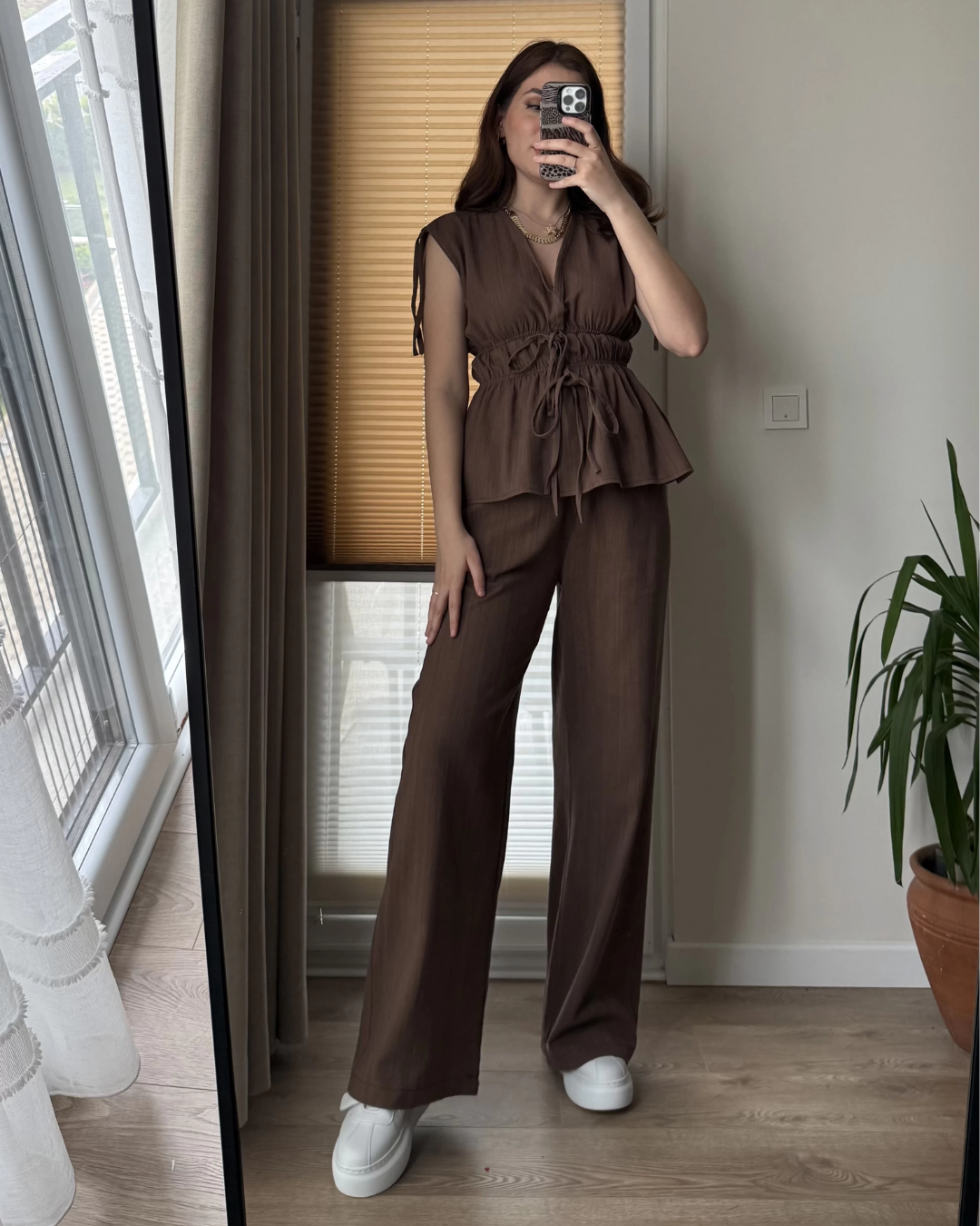 Earth Clay Tied Grace Co-ord
