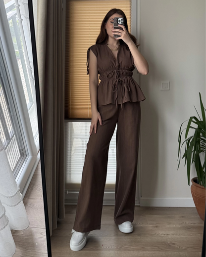 Earth Clay Tied Grace Co-ord