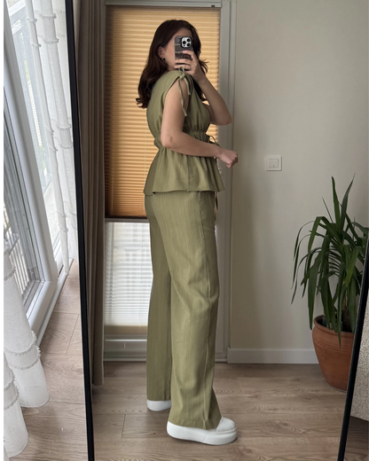 Moss Veil Tied Grace Co-ord
